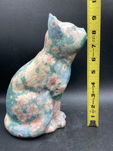 Vintage Decoupage Cat Figure