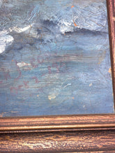 Vintage Artist Signed Nautical Lighthouse Oil Painting - view 7