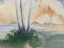 Original Forested Mountain River Landscape Watercolor Painting