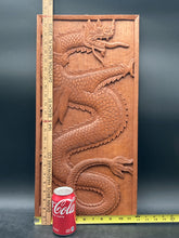 12x24" Wooden Asian Dragon Wall Art