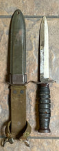 Original WWII US Fighting Knife with Scabbard