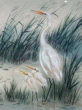 Anton Wang Signed Herons Print, Framed