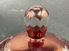Egermann Bohemian Ruby Cut To Clear Covered Candy Bowl