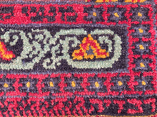Antique Judaic Pictorial Israeli Wailing Wall Hand Woven Marbediah Rug