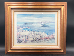 Carole Holding Signed "St. Georges Bermuda" Lithograph, Framed