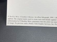 P. Buckley Moss Signed Limited Edition "Grandma's Bureau" Lithorgraph Unframed