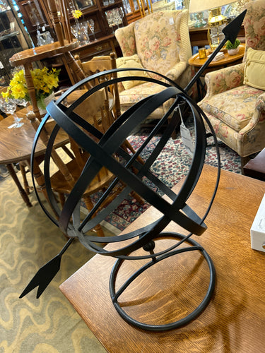 Metal Armillary With Arrow