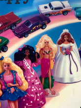 1991 McDonald's Happy Meal Hot Wheels & Barbie Translite Sign