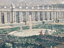 Vintage "View Of The Chateau Trianon Palace Versailles" Print, Framed - view 6