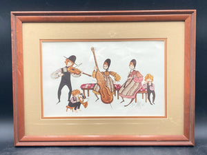 Patricia Buckley Moss Signed "Amish Quintet" Limited Edition Print, Framed