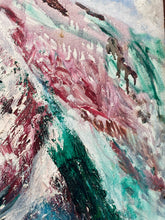 Original Aritst Signed Abstract Mountain Painting On Canvas