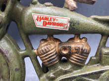 Xonex Cast Iron Harley-Davidson Motorcycle Toy w/ Police Figure