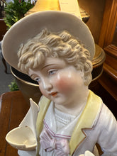 Large Porcelain Victorian Child Statue