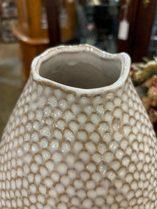 Coastal White Ceramic Vase