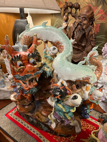 Chinese Porcelain Dragon Figurine