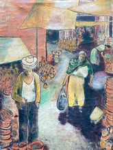 Original L.Cohen Signed Taxco, Mexico Market Painting - view 2