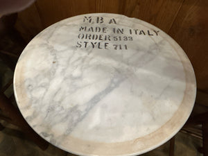 Marble Top Occasional Table