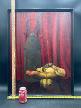 Original James C Hawk Signed Native American Still Life Oil Painting