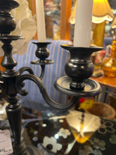 Black Candelabra with candles