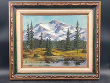 Original Maureen Frische Signed Mountain Landscape Painting, Framed