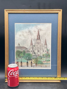 Archie Boyd St. Louis Cathedral New Orleans Print, Framed