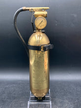 Vintage Stempel Brass Stored Pressure Fire Extinguisher, Empty