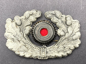 WWII German Army Visor Cap Wreath & Cockade