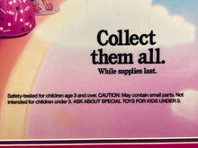1991 McDonald's Happy Meal Hot Wheels & Barbie Translite Sign