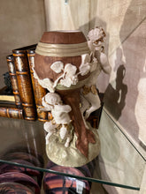 Vintage Ceramic Nymph and Cherubs Vase
