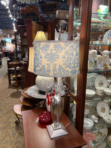 Silver Tone Lamp