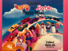 1991 McDonald's Happy Meal Hot Wheels & Barbie Translite Sign
