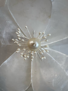 Antique French Mother of Pearl Floral
