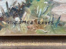 Vintage Original G. Gomez Reyes Signed Mexican Village Painting, Framed - view 7