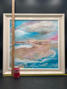 Original Angela Wakefield Impressionist Absract Seascape Painting W/ CoA