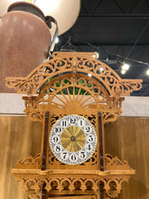 27" Hand Made Fretwork Wooden Scroll Wall Clock