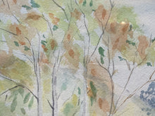 Original Forested Mountain River Landscape Watercolor Painting