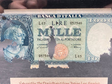 S.S. Andrea Doria Shipwreck Currency Italian 1000 Lire Note