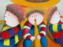 Original Joyce Roybal Signed Children's Band Painting.
