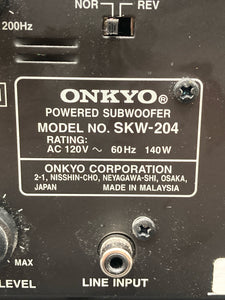 Onkyo Powered Subwoofer SKW-204