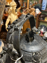Antique Asian Bronze Figural Kettle