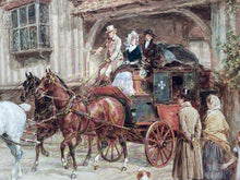 Heywood Hardy "The Departure Of The Mail" Print, Framed - view 4