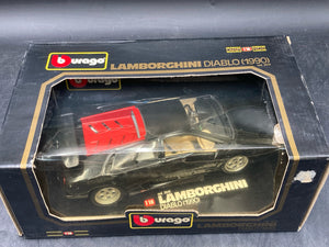 Burago 1/18 1990 Lamborghini Diablo Die Cast COD 3028 W/ Box
