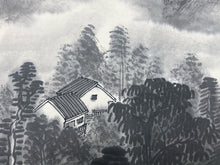Shi Feng Signed East Asian Sumi-e Ink Painting Wall Scroll