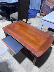 48" Wood Coffee Table w/ Slide Out Trays