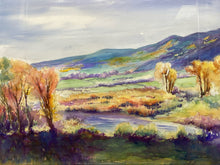 Original Diane Vulcan Signed Mountain Landscape Watercolor Painting - view 2