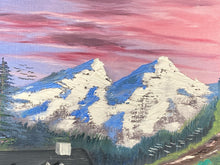 Artist Signed Country Mountain Landscape Painting