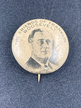 1936 Franklin D. Roosevelt Friends Of FDR Campaign Pin
