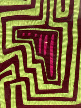 Framed 14x21" Kuna Tribe Mola Embroidery