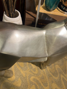 Abstract Silver Goat