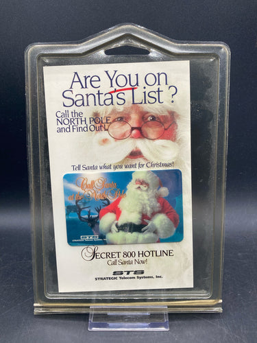 STS Santa Claus North Pole Phone Card, NIB
